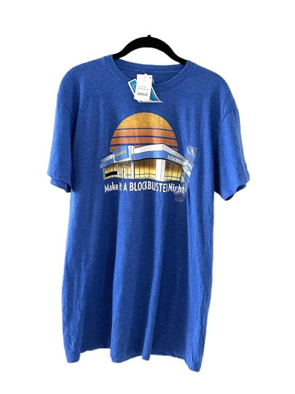 Blockbuster Graphic Short Sleeve Tee Royal Heather Blue